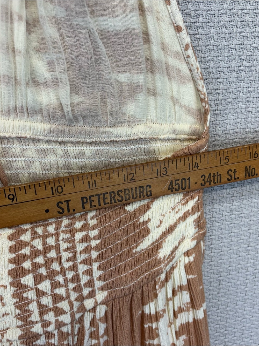 Anthropologie Z&L Europe Maxi Halter Neck Dress Beige Sz L Gauze Boho Festival - Picture 10 of 12